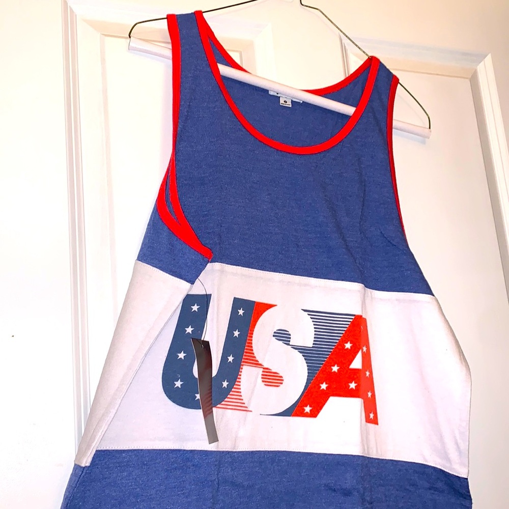 Tipsy Elves Men’s Live Free USA Tank Top